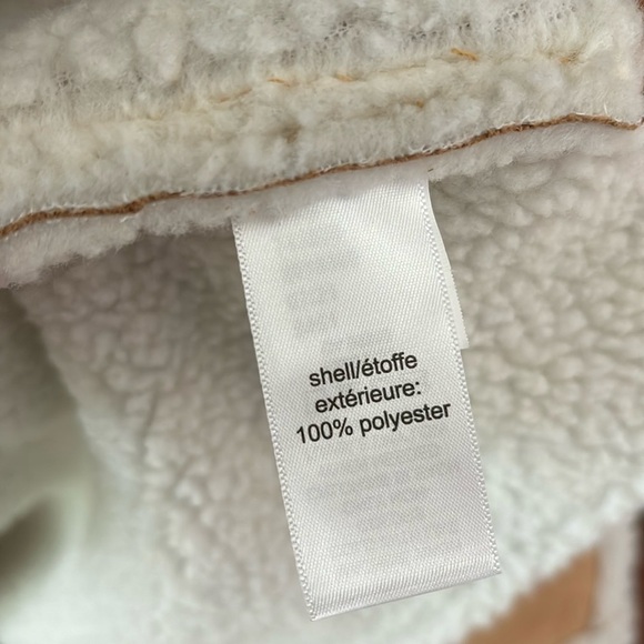 Maurice’s Brown Faux Suede Sherpa Trim Vest Womens Small - Picture 6 of 7